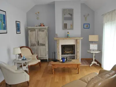 Coin salon dans l'établissement Maison confortable et lumineuse près de Tours - FR-1-381-230