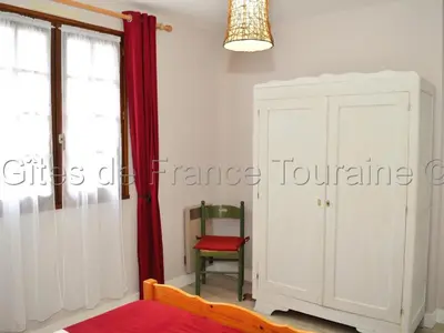 Un ou plusieurs lits dans un hébergement de l'établissement Gîte calme proche du Château d'Azay-le-Rideau - FR-1-381-279