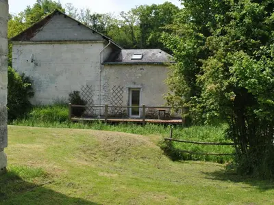 Jardin de l'établissement Charmant gîte paysan XIXe avec terrasse et jardin bordé par un ruisseau, à 1,5 km d'Azay-le-Rideau - FR-1-381-417