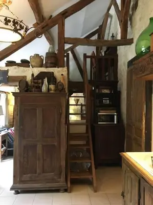 Cuisine ou kitchenette dans l'établissement Garden Retreat Loire Riverside