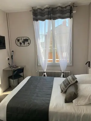 Un ou plusieurs lits dans un hébergement de l'établissement L'Escale de la Gare