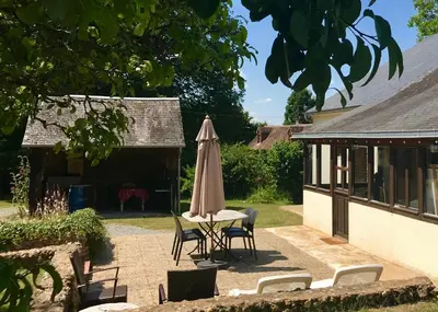 Jardin de l'établissement Gite Le Bois aux Moines
