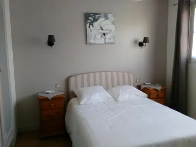 Un ou plusieurs lits dans un hébergement de l'établissement La Tribu de Beauval 6ch grand terrain et parking privé