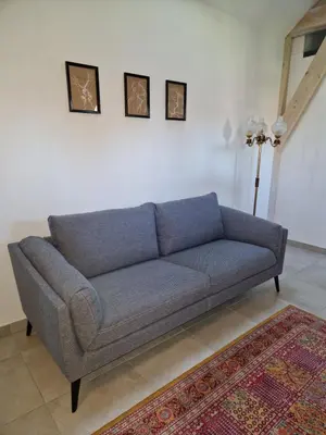 Coin salon dans l'établissement Maison/gîte-6 km de Tours