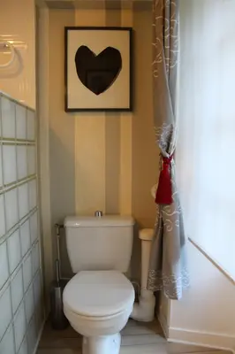 Salle de bains dans l'établissement Manoir de Beauregard - Cunault