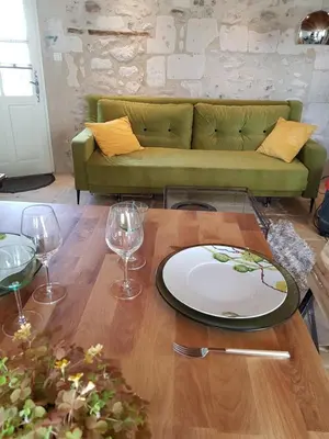 Coin salon dans l'établissement Le Clos Falaw