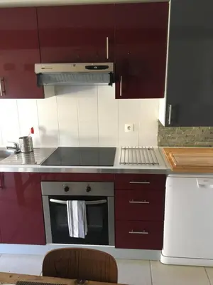 Cuisine ou kitchenette dans l'établissement Les Trois Piliers