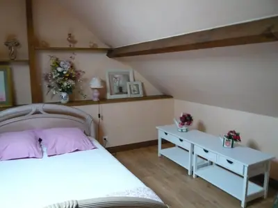 Un ou plusieurs lits dans un hébergement de l'établissement La grange de Candé