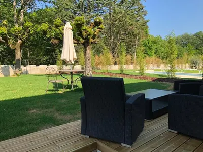 Jardin de l'établissement Cottage Parc Duplex of 70 m for 2 people 1 bedroom 2 bathrooms