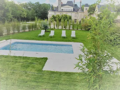 Piscine de l'établissement Cottage du chateau for 4 people 90 M- 2 bedrooms 2 bathrooms pool ou située à proximité