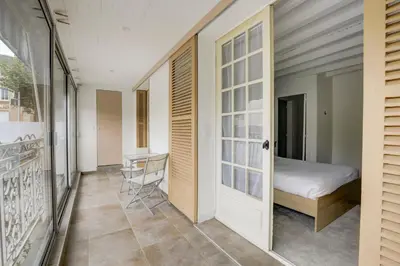 Balcon ou terrasse dans l'établissement Les Chambres Lune