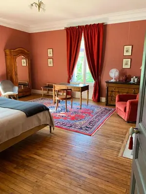 Un ou plusieurs lits dans un hébergement de l'établissement Chateau du Gerfaut