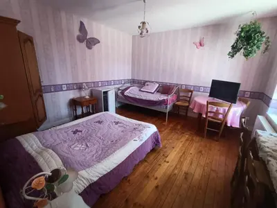 Un ou plusieurs lits dans un hébergement de l'établissement chez jocelyne la bonnaventure