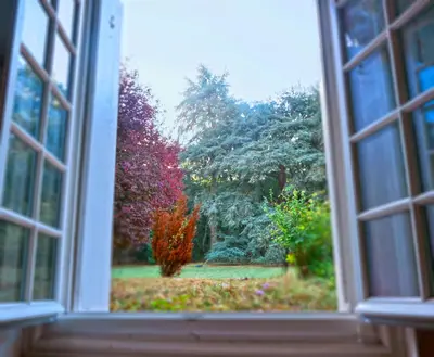 Jardin de l'établissement Bed & Breakfast - La closerie de la Fuye