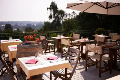 Balcon ou terrasse dans l'établissement Hotel La Longue Vue