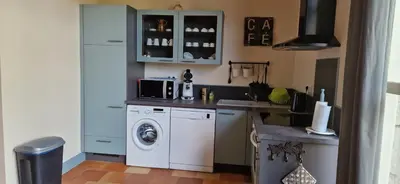 Cuisine ou kitchenette dans l'établissement Le Grand Gite De La Promenade