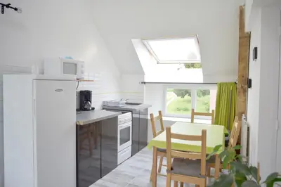 Cuisine ou kitchenette dans l'établissement ZenViewStudios