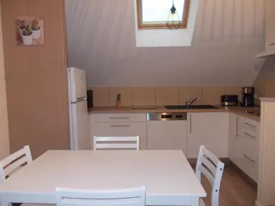 Cuisine ou kitchenette dans l'établissement Gite Du Moulin Du Vivier