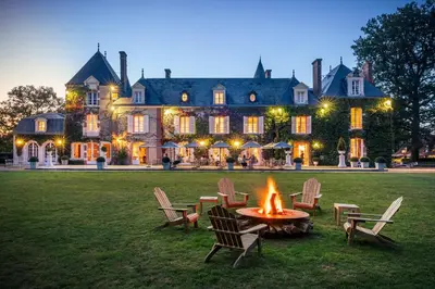 Jardin de l'établissement Les Hauts de Loire Relais & Châteaux