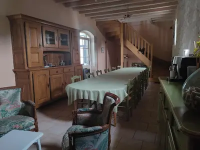 Coin salon dans l'établissement La Varenne, proche du ZooParc de Beauval, au cœur des Châteaux de la Loire
