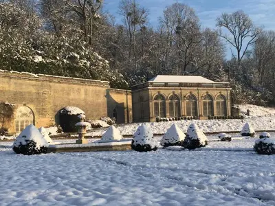L'établissement Château d'Hodebert en hiver