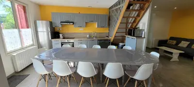 Cuisine ou kitchenette dans l'établissement La Graine de Beurre proche zoo de Beauval