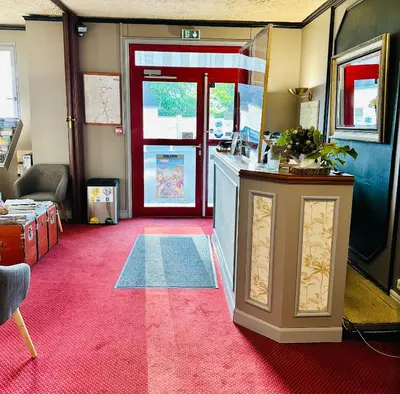 Coin salon dans l'établissement Hotel Italia