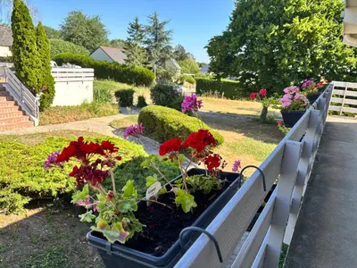 Jardin de l'établissement Campanile Saumur