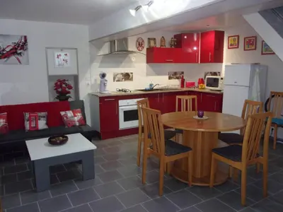 Cuisine ou kitchenette dans l'établissement chez christophe