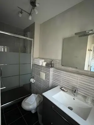 Salle de bains dans l'établissement Chambres d'hôtes & Spa Les Perce Neige