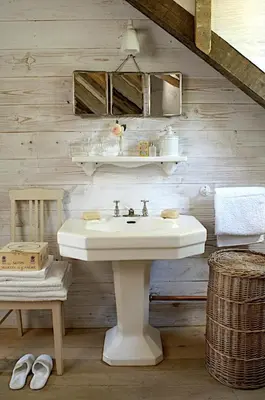 Salle de bains dans l'établissement Le Moulin Bregeon