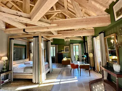 Un ou plusieurs lits dans un hébergement de l'établissement Chateau des Arpentis
