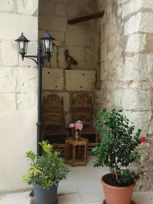 Terrasse ou espace extérieur de l'établissement Le Manoir des Roches