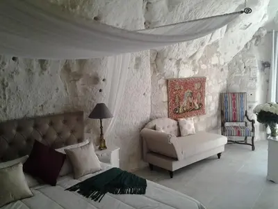 Coin salon dans l'établissement Le Manoir des Roches