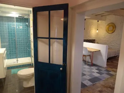 Salle de bains dans l'établissement Appartement spacieux avec une vue sur Tours ( 38m²) -Gite de Bellevue