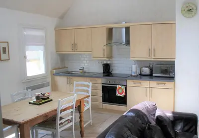 Cuisine ou kitchenette dans l'établissement Paulanosa Gite