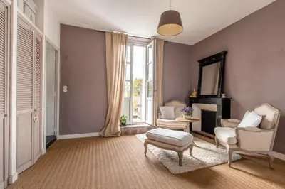 Coin salon dans l'établissement La Maison Haute