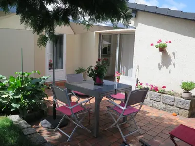 Terrasse ou espace extérieur de l'établissement chez Annick