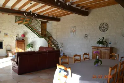 Coin salon dans l'établissement LES CHAMBRES D HOTES DU LAVOIR