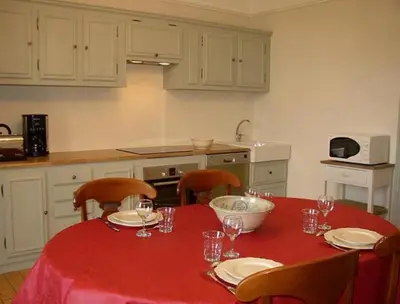 Cuisine ou kitchenette dans l'établissement Appartement du Château du Grand Bouchet