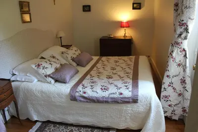 Un ou plusieurs lits dans un hébergement de l'établissement Appartement du Château du Grand Bouchet