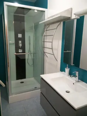 Salle de bains dans l'établissement La Tribu d'Asato-Beauval 5 ch grand jardin et parking privé