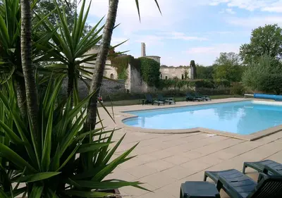 Piscine de l'établissement Le vieux château de Hommes ou située à proximité