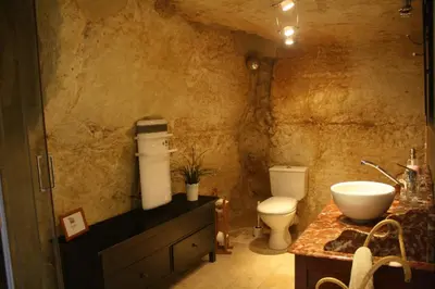 Salle de bains dans l'établissement Clos Mariotte