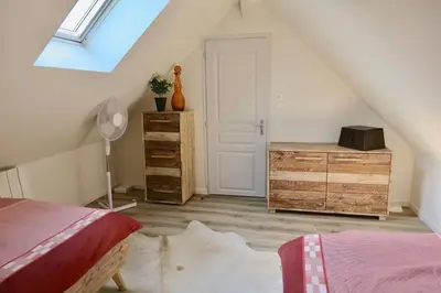 Un ou plusieurs lits dans un hébergement de l'établissement Country House - La Valentrée