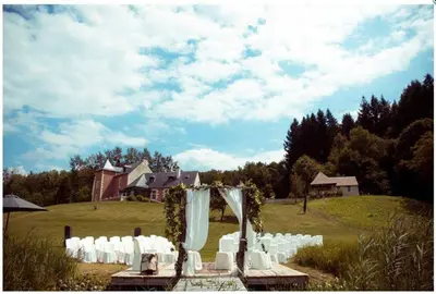 Jardin de l'établissement Chateau de Vau Rozet