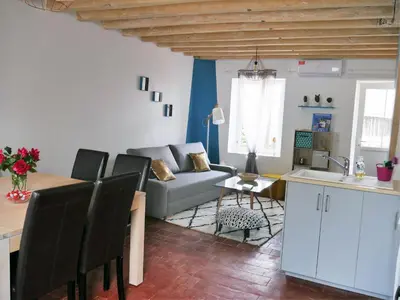 Coin salon dans l'établissement Casa Maya