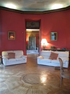 Coin salon dans l'établissement Château de Vaulogé