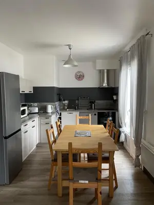 Cuisine ou kitchenette dans l'établissement Gîte L'échappée Belle !