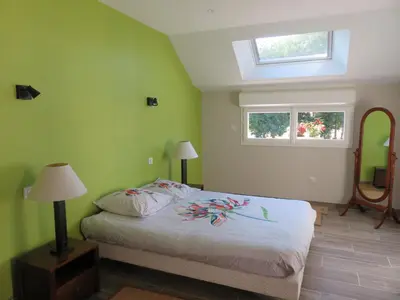 Un ou plusieurs lits dans un hébergement de l'établissement Le gîte de Ballage